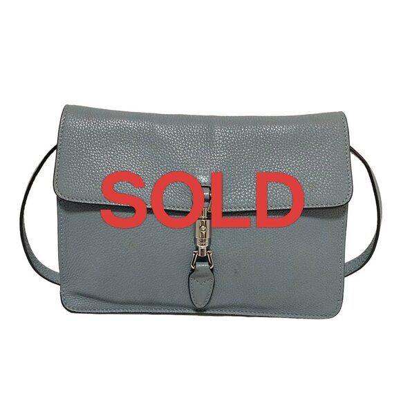 GUCCI New Jackie Blue Leather - Shoulder Bag 412-062725 - Picture 1 of 8